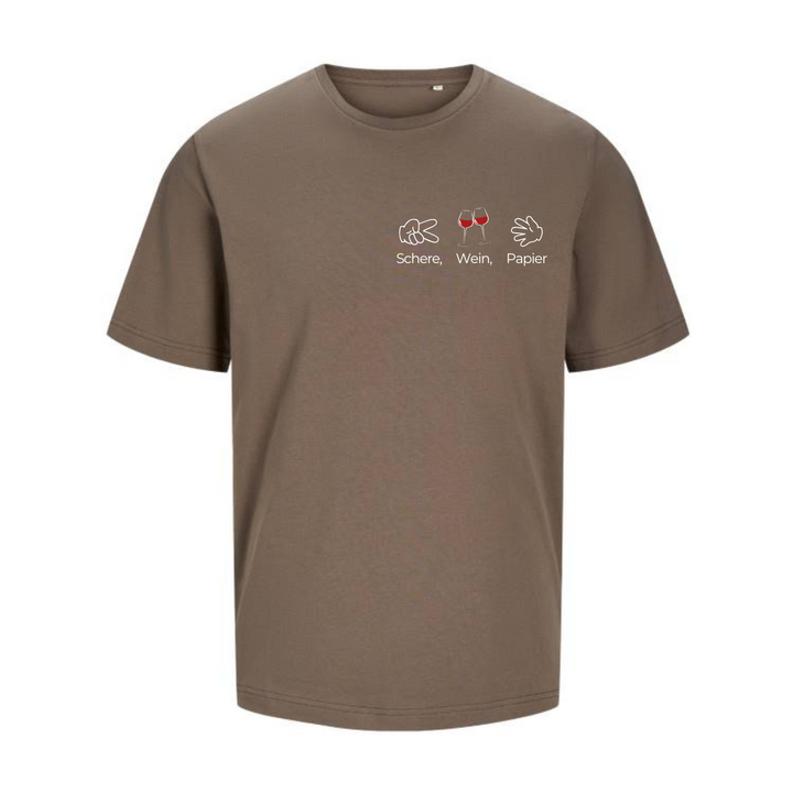 SCHERE, WEIN, PAPIER T-Unisex