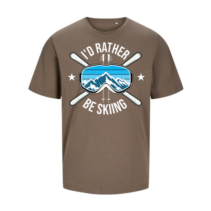 I'D RATHER BE SKIING T-Unisex