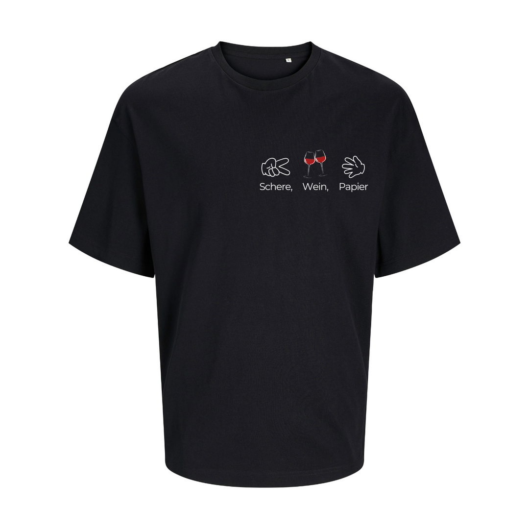 SCHERE WEIN PAPIER Oversize-Unisex
