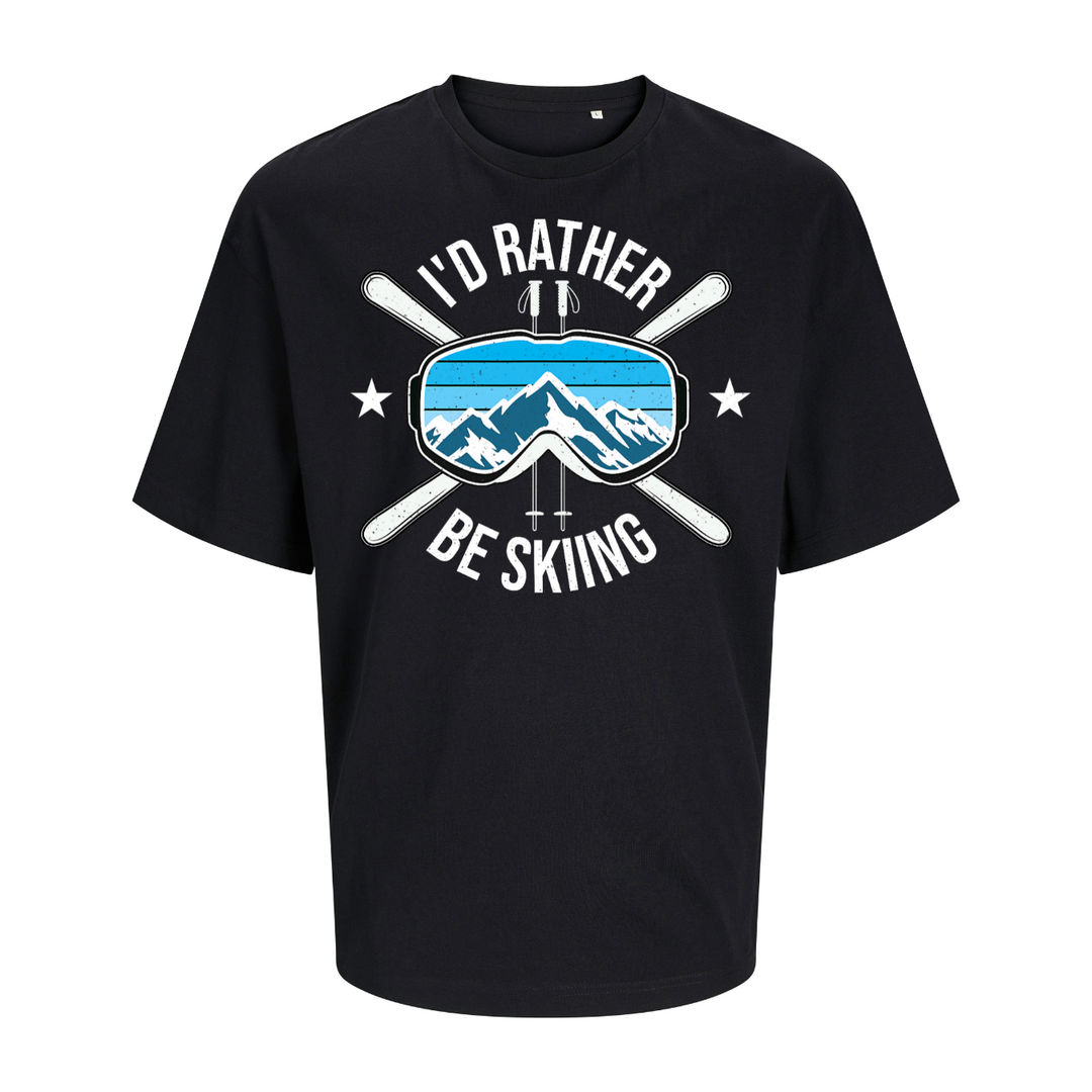 I'D RATHER BE SKIING Oversize-Unisex