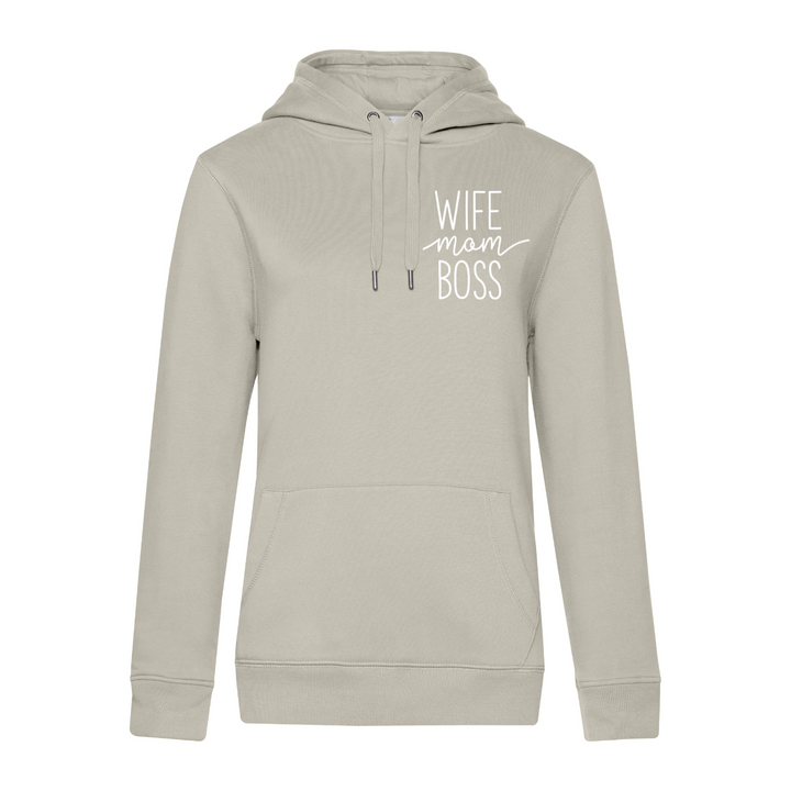 WIFE MOM BOSS Hoodie-Damen