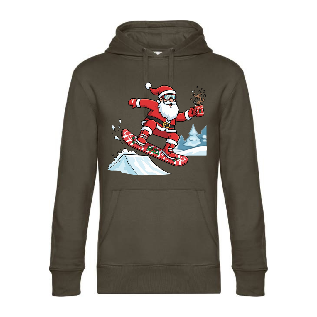 SNOWBOARD SANTA Hoodie-Herren