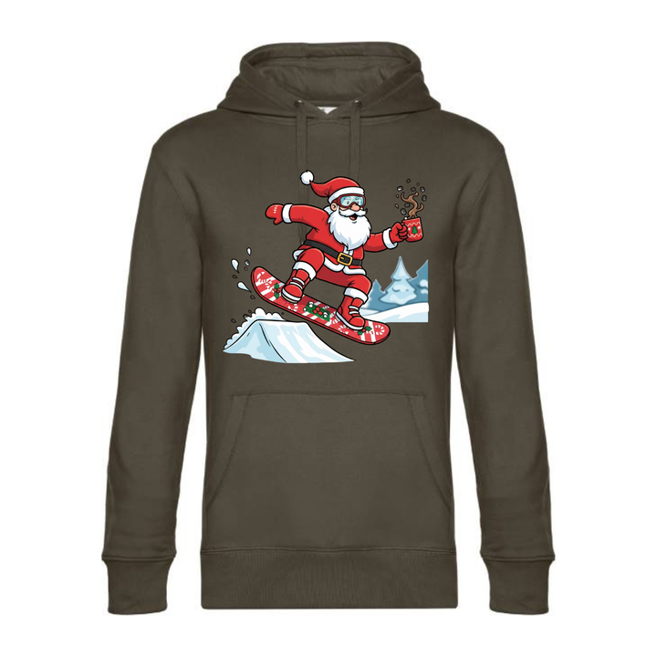 SNOWBOARD SANTA Hoodie-Herren