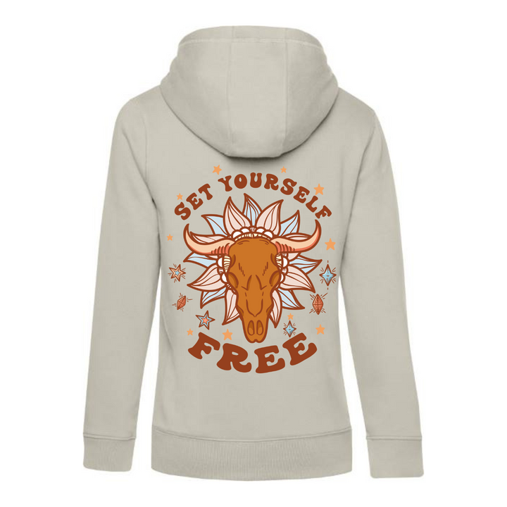 SET YOURSELF FREE Hoodie-Damen