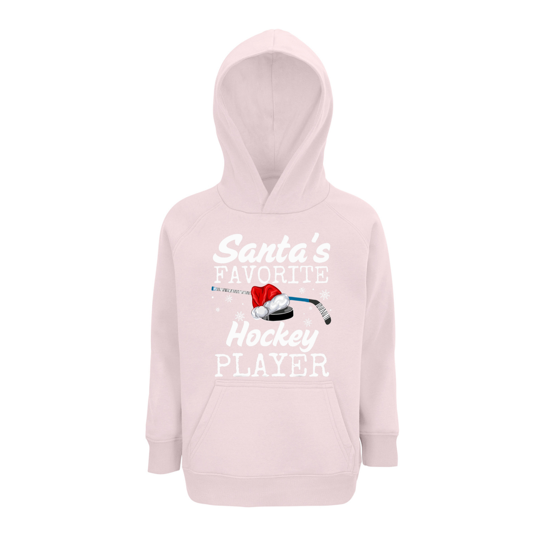 SANTAS FAVORITE HOCKEY PLAYER Hoodie-Kids