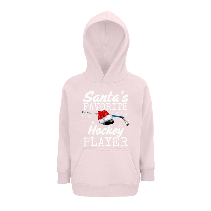 SANTAS FAVORITE HOCKEY PLAYER Hoodie-Kids