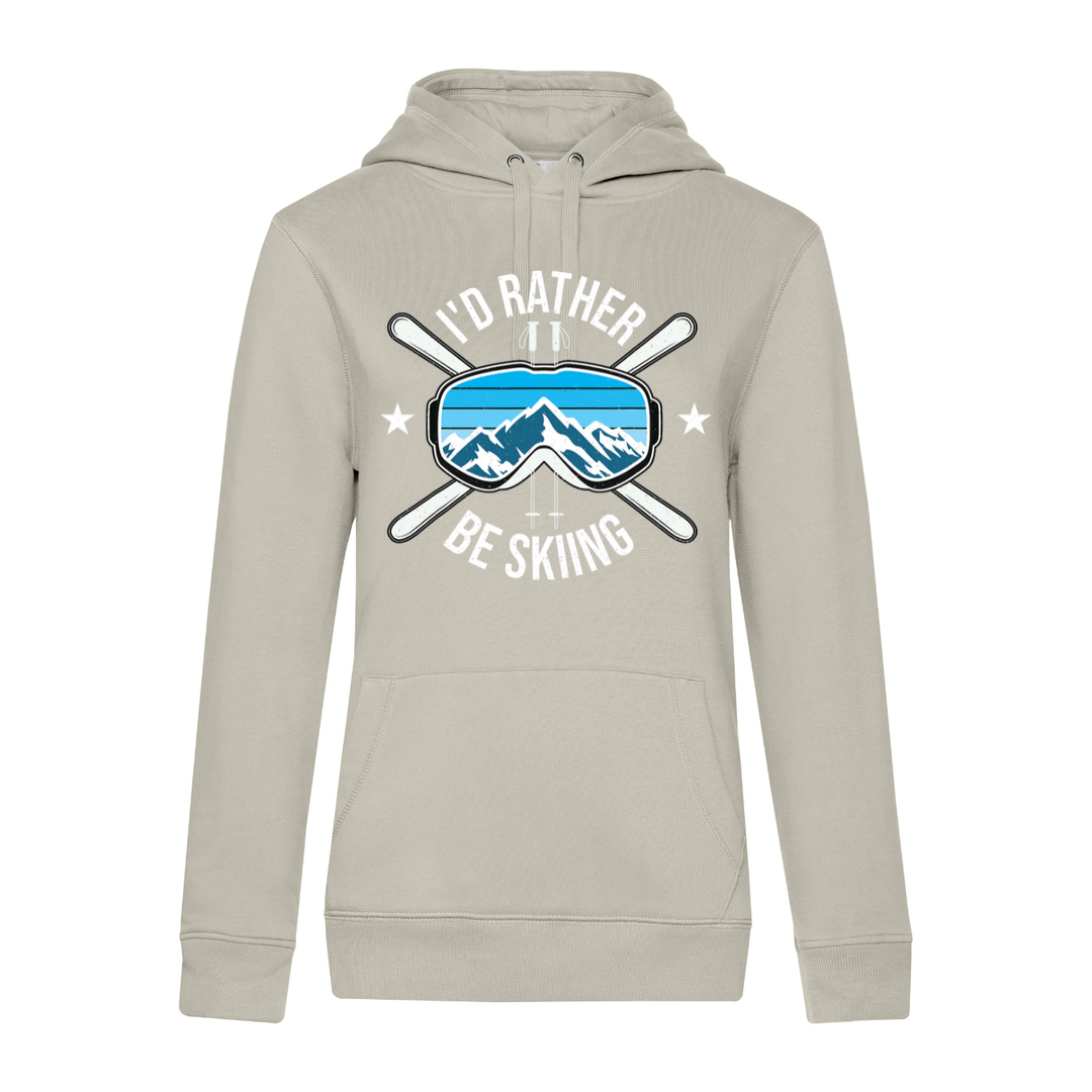 I'D RATHER BE SKIING Hoodie-Damen