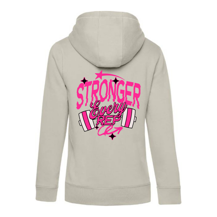 STRONGER EVERY REP Hoodie-Damen