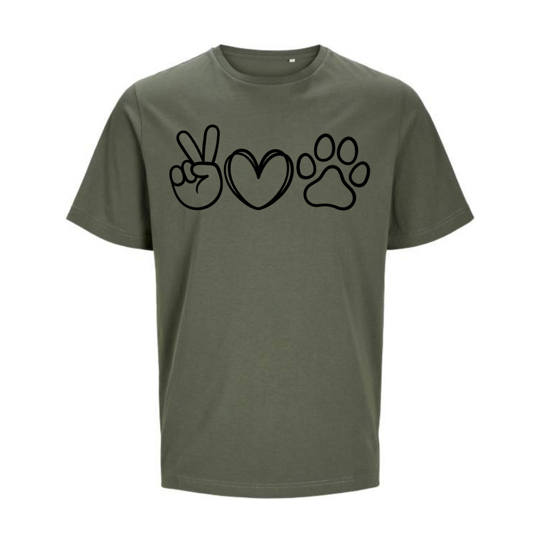 LOVE PEACE PAW T-Unisex