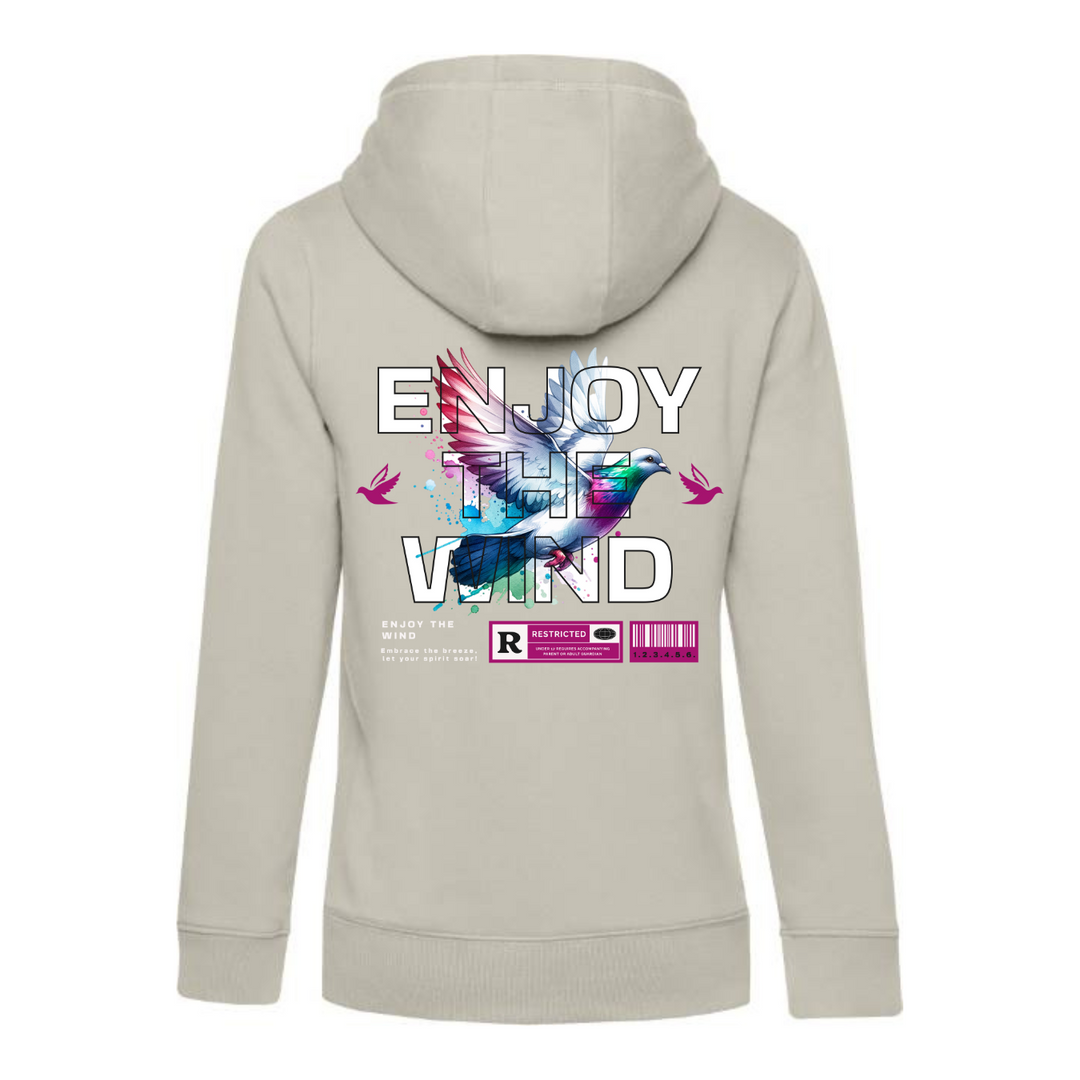 ENJOY THE WIND Hoodie-Damen