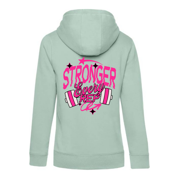 STRONGER EVERY REP Hoodie-Damen
