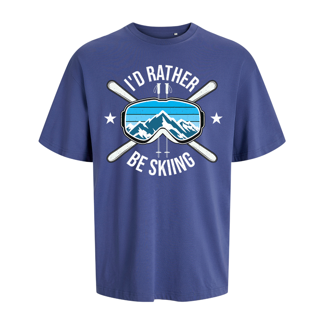 I'D RATHER BE SKIING Oversize-Unisex