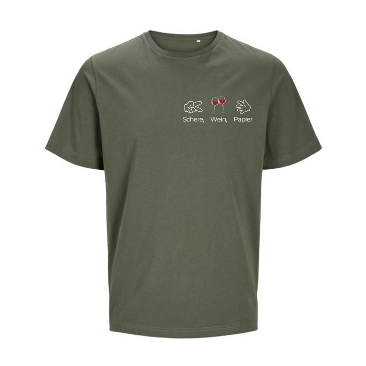 SCHERE, WEIN, PAPIER T-Unisex
