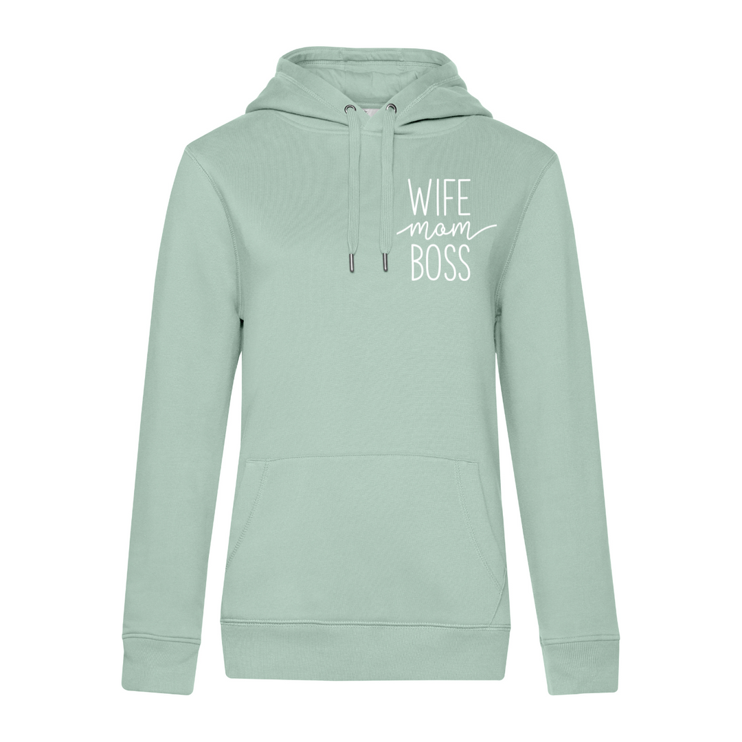 WIFE MOM BOSS Hoodie-Damen