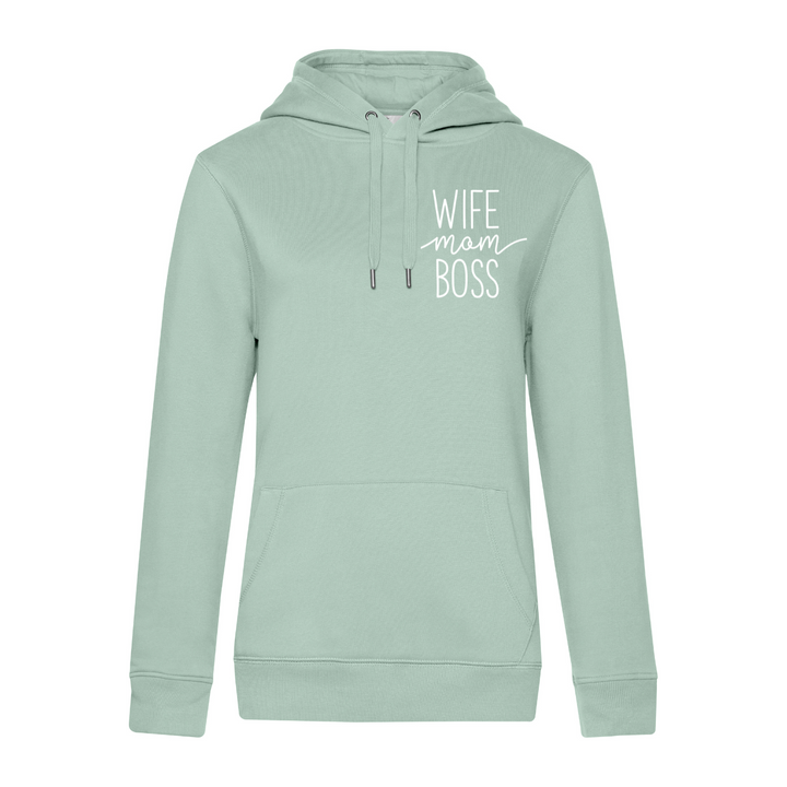 WIFE MOM BOSS Hoodie-Damen