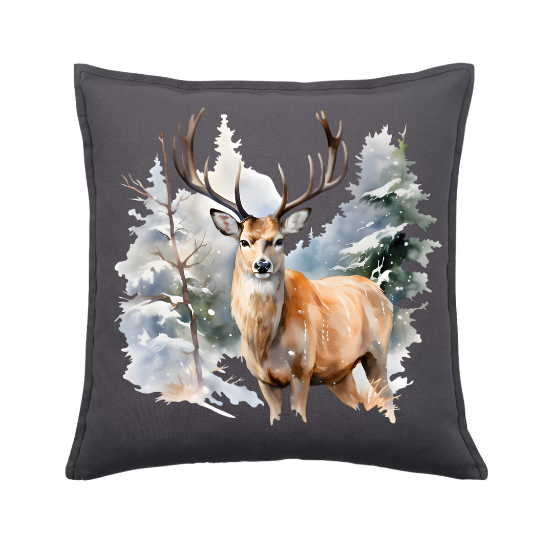 HIRSCH WINTER Kissenbezug
