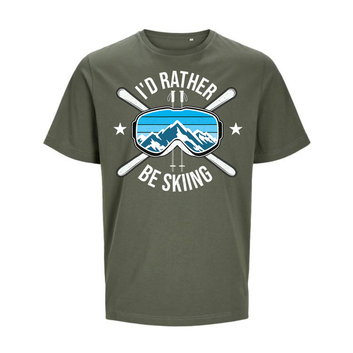 I'D RATHER BE SKIING T-Unisex