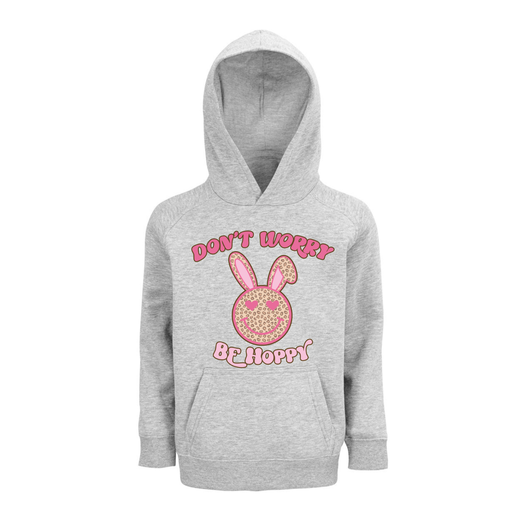 DON'T WORRY BE HOPPY Hoodie-Kids