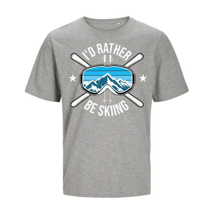 I'D RATHER BE SKIING T-Unisex