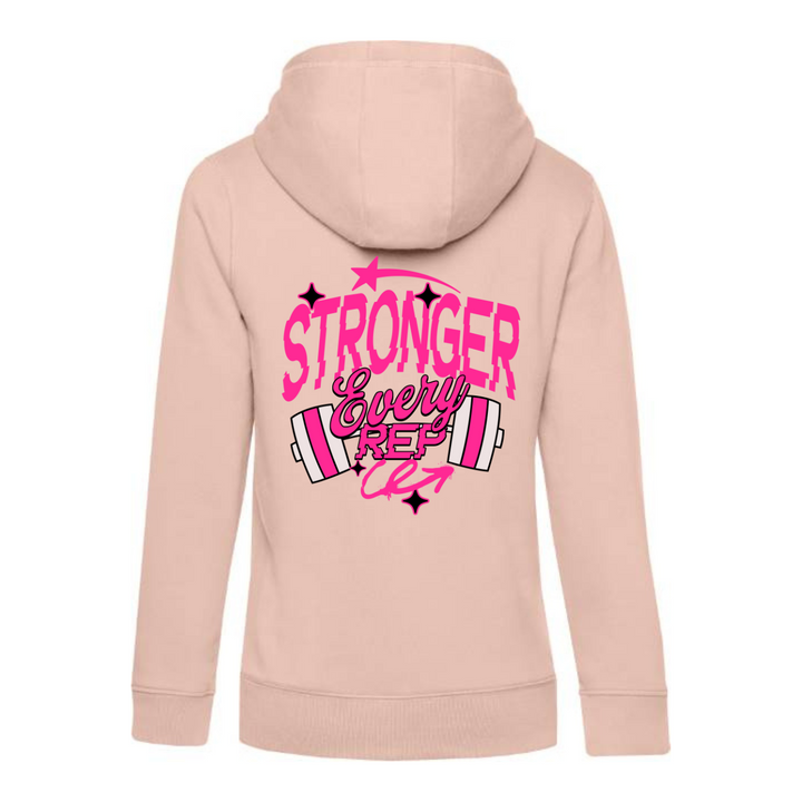 STRONGER EVERY REP Hoodie-Damen