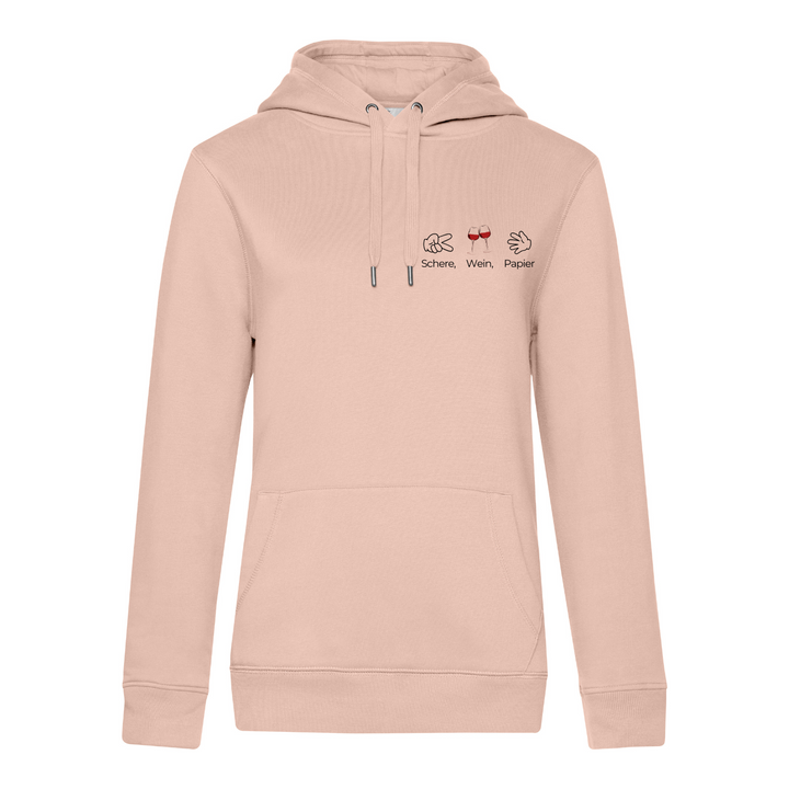 SCHERE WEIN PAPIER Hoodie-Damen