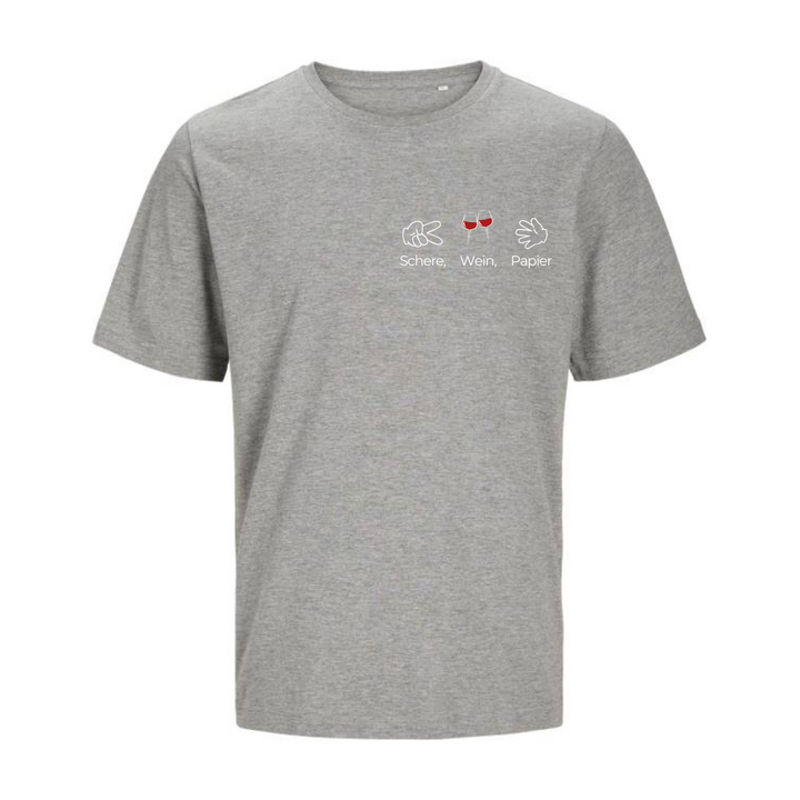 SCHERE, WEIN, PAPIER T-Unisex