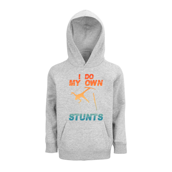 I DO MY OWN STUNTS Hoodie-Kids