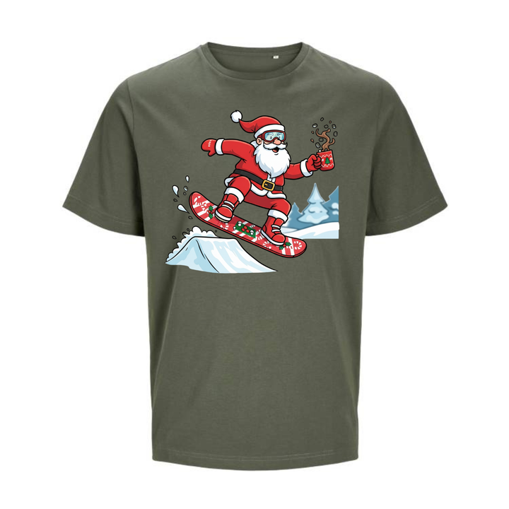 SNOWBOARD SANTA T-Unisex