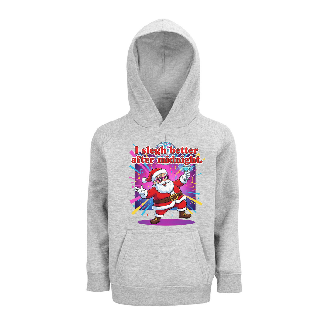 I SLEGH BETTER AFTER MIDNIGHT Hoodie-Kids