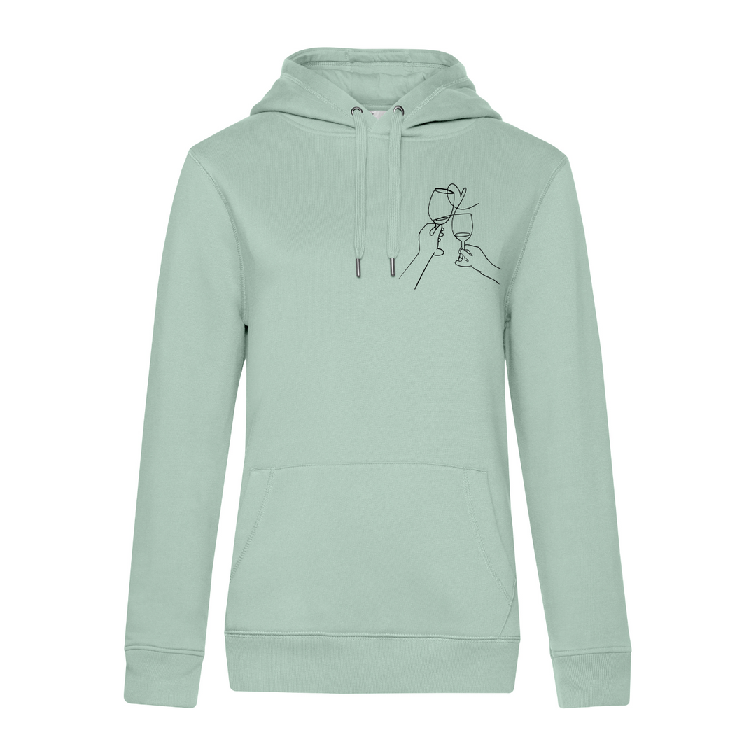 SAVE WATER DRINK WINE Hoodie-Damen