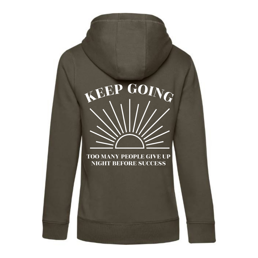 KEEP GOING Hoodie-Damen