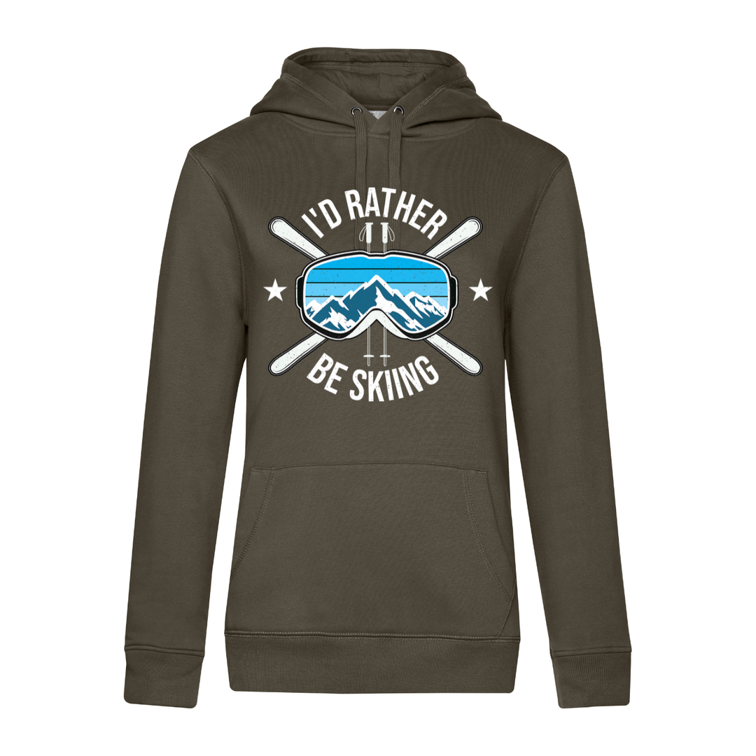 I'D RATHER BE SKIING Hoodie-Damen