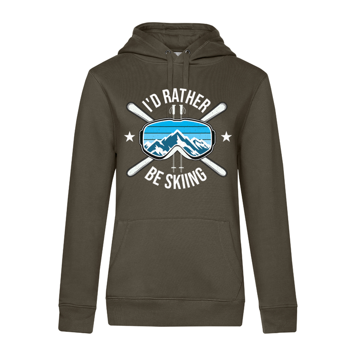I'D RATHER BE SKIING Hoodie-Damen