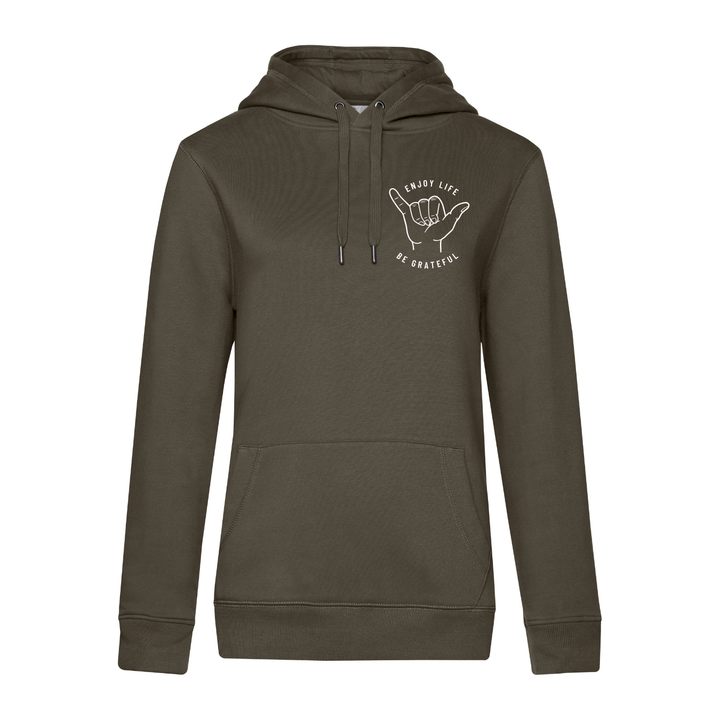 ENJOY LIFE BE GRATEFUL Hoodie-Damen