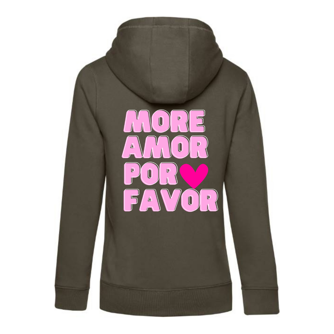 MORE AMORE PER FAVORE Hoodie-Damen