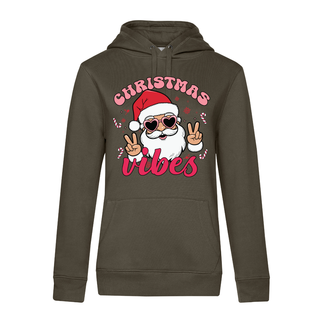 CHRISTMAS VIBES Hoodie-Damen
