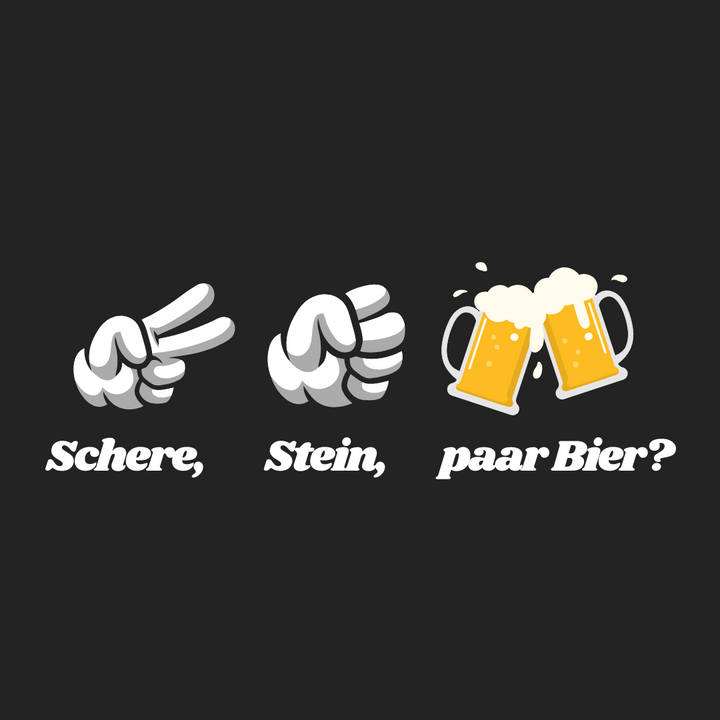 SCHERE STEIN PAAR BIER? Hoodie-Herren